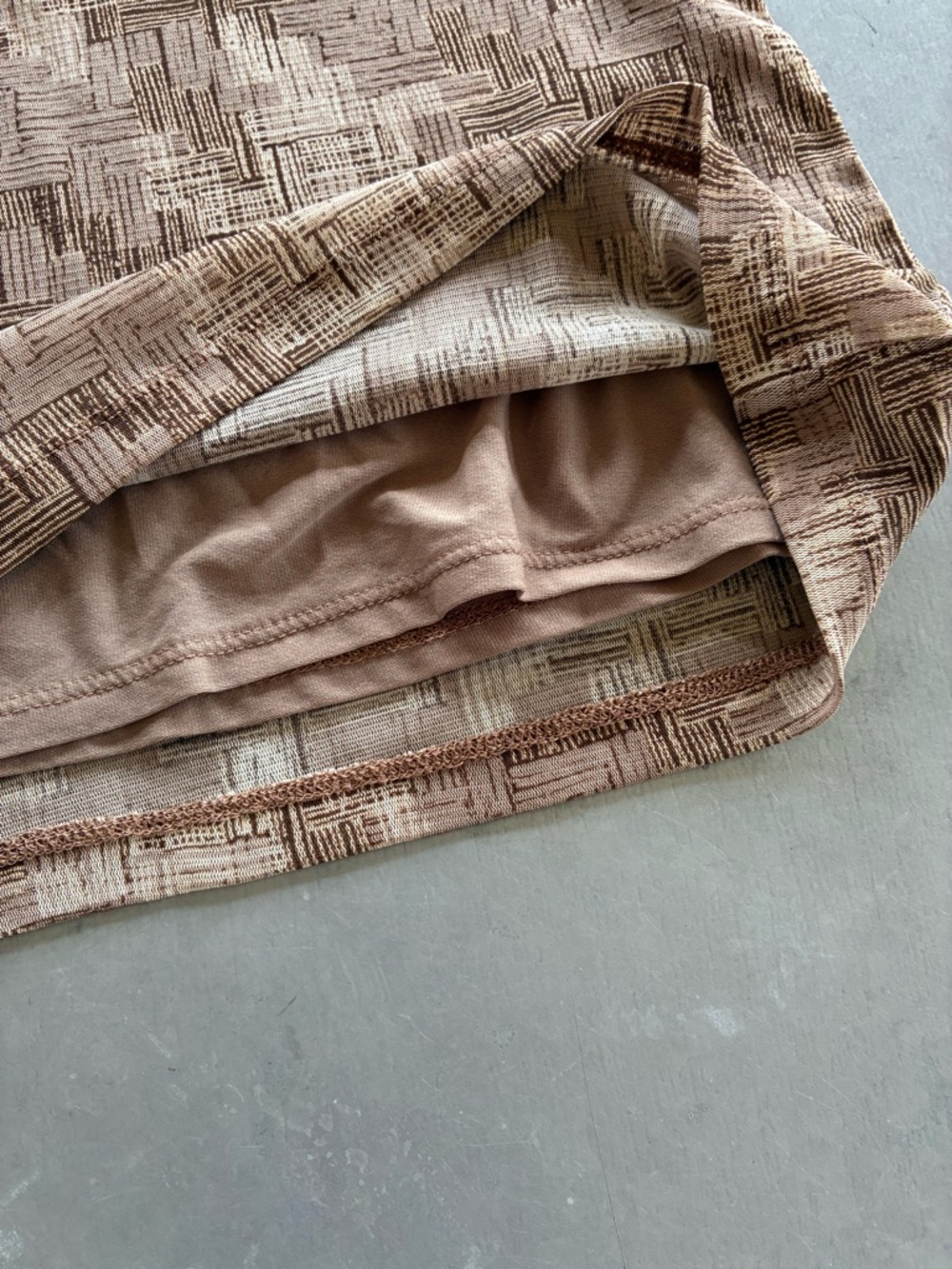 Axcess Brown Patterned V-Neck Tunic Top - Picture 3 of 10